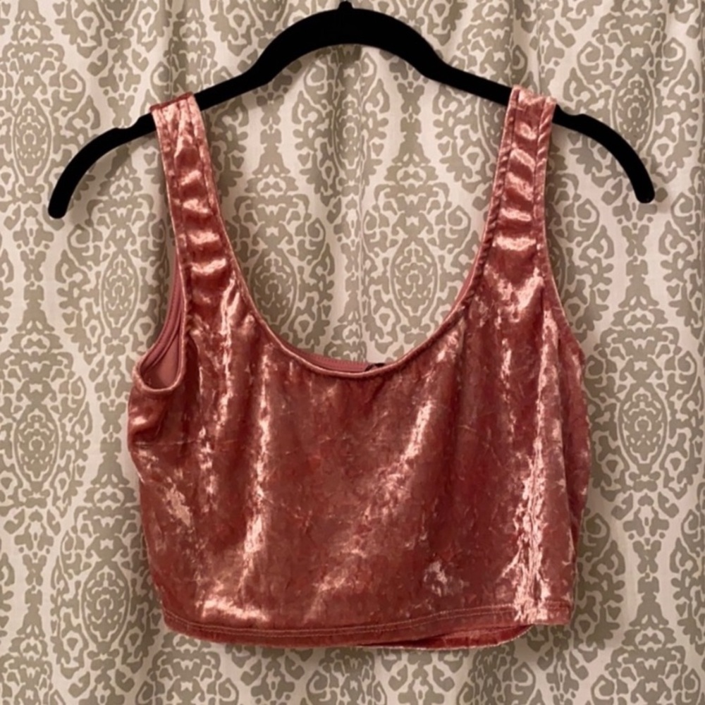 Velvet Crop Top